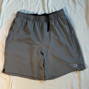 Champion Men’s Athletic Shorts – Gray, Size Medium